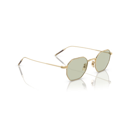 OLIVER PEOPLES TK-5 BRUSHED GOLD W/ DEMO LENS GREEN WASH