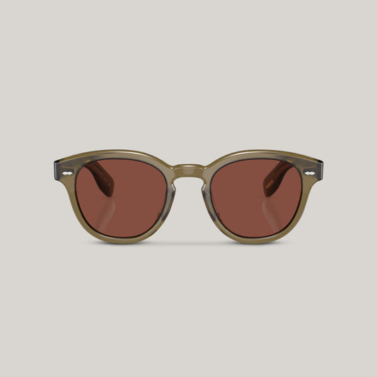 OLIVER PEOPLES CARY GRANT SUN DUSTY OLIVE W/ ROSEWOOD