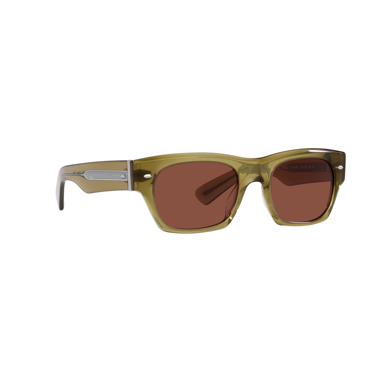 OLIVER PEOPLES KASDAN DUSTY OLIVE W/ BURGUNDY