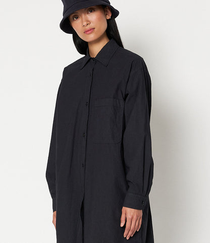 MERZ B SCHWANEN SHIRT DRESS - CHARCOAL