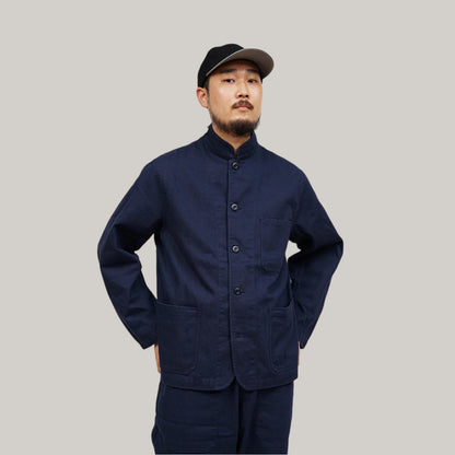 NIGEL CABOURN JK02 TUNIC JACKET HEAVY COTTON - DARK NAVY