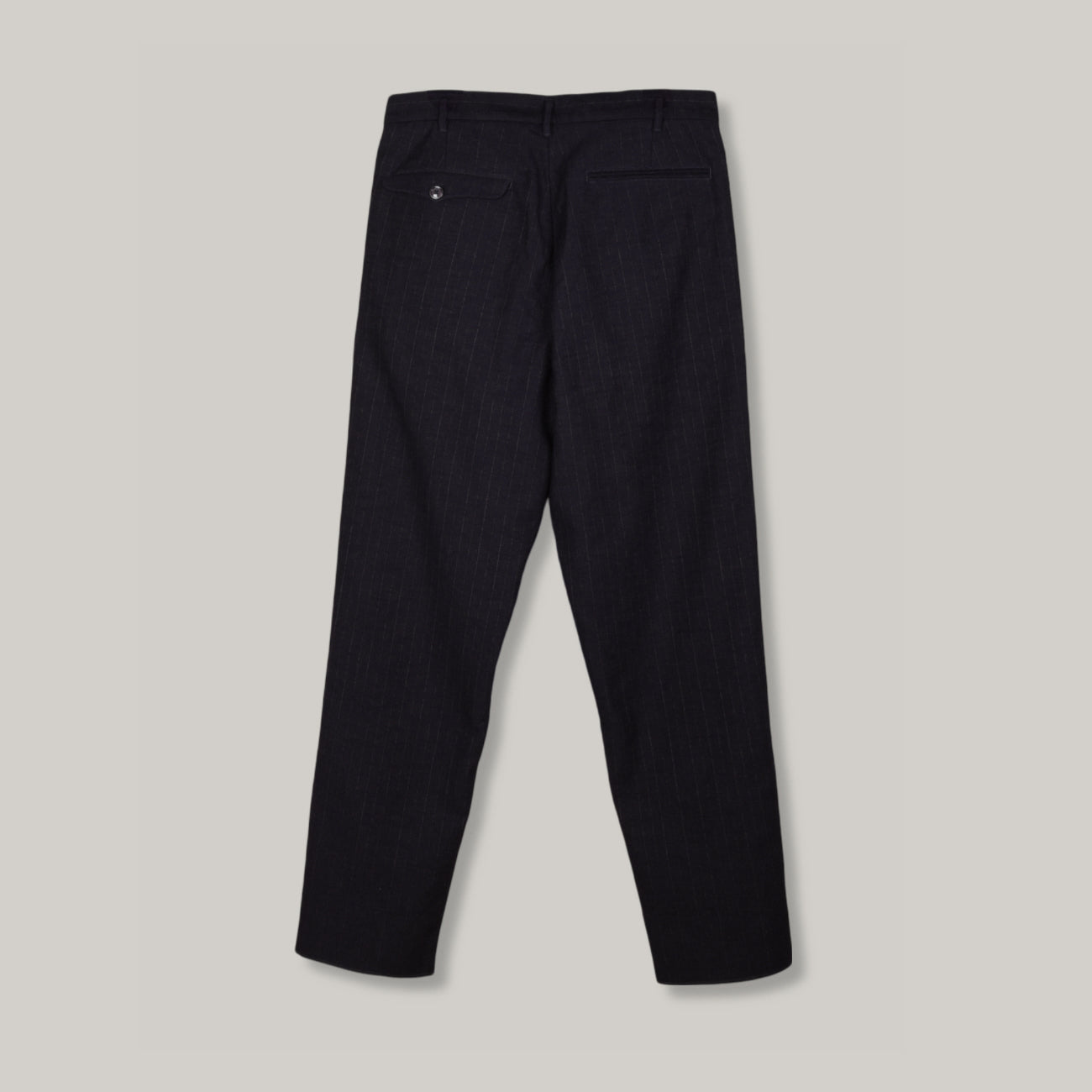 1ST PAT-RN LOGAN TROUSER - NAVY/ BROWN