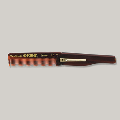 KENT FOLDING COMB WITH CLIP