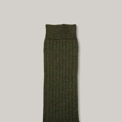 NIGEL CABOURN TWO TONE SOCKS - GREEN