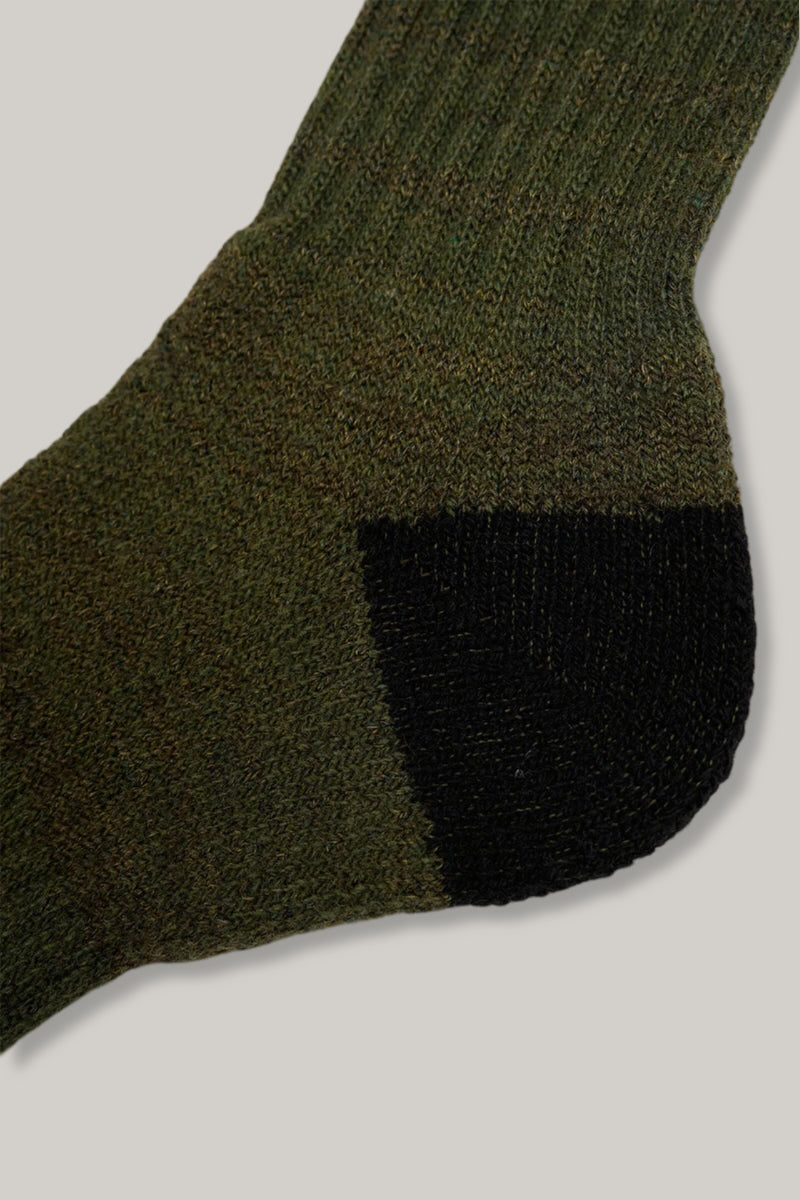 NIGEL CABOURN TWO TONE SOCKS - GREEN