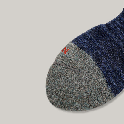 NIGEL CABOURN TWO TONE SOCKS - NAVY