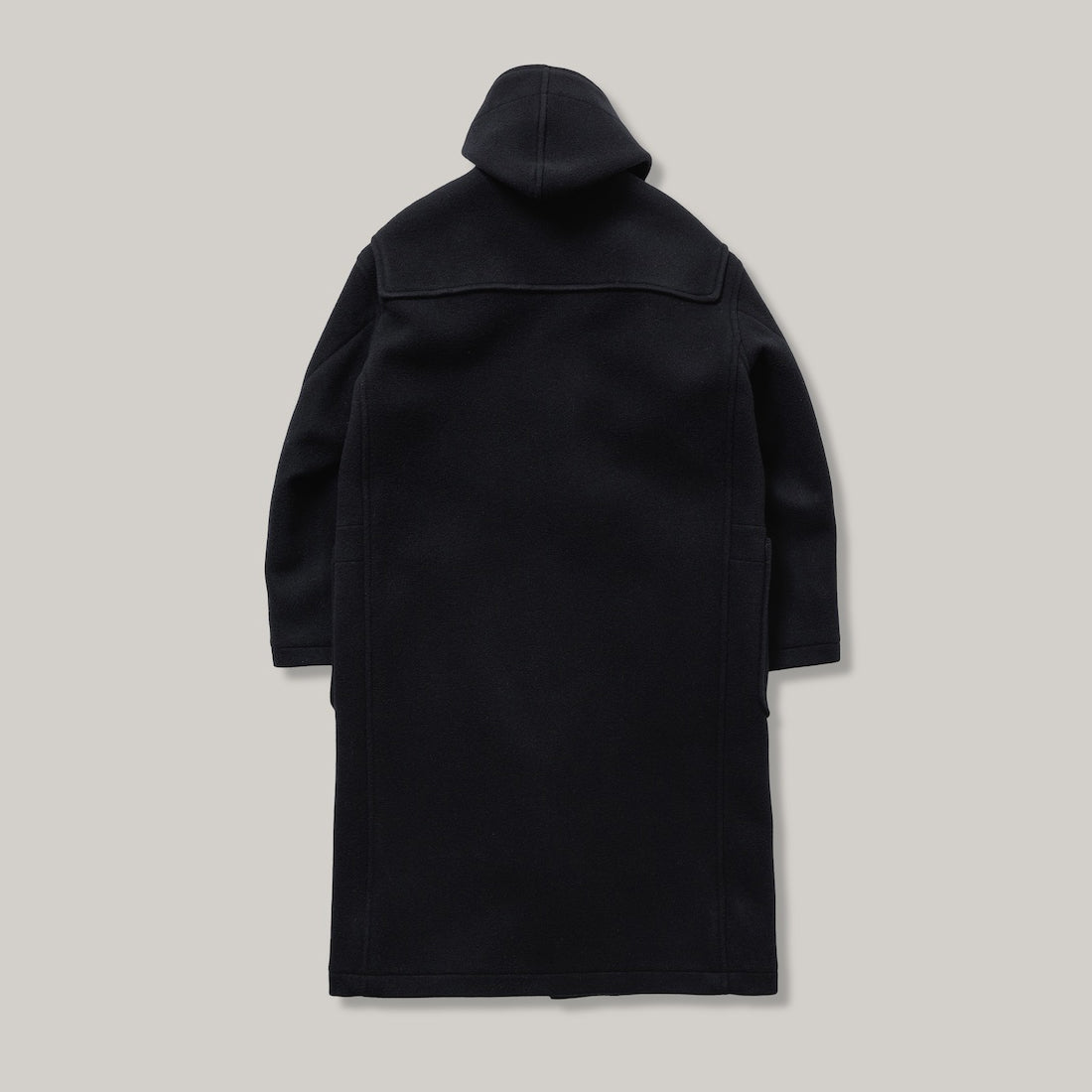 LENO DUFFLE COAT - BLACK