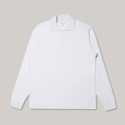 LADY WHITE CO. THREE BUTTON POLO - ICE