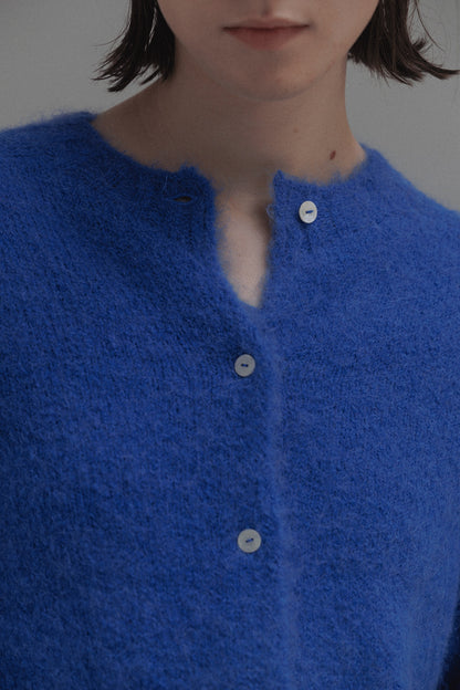 NOTHING WRITTEN ALPACA KNIT CARDIGAN - PACIFIC BLUE