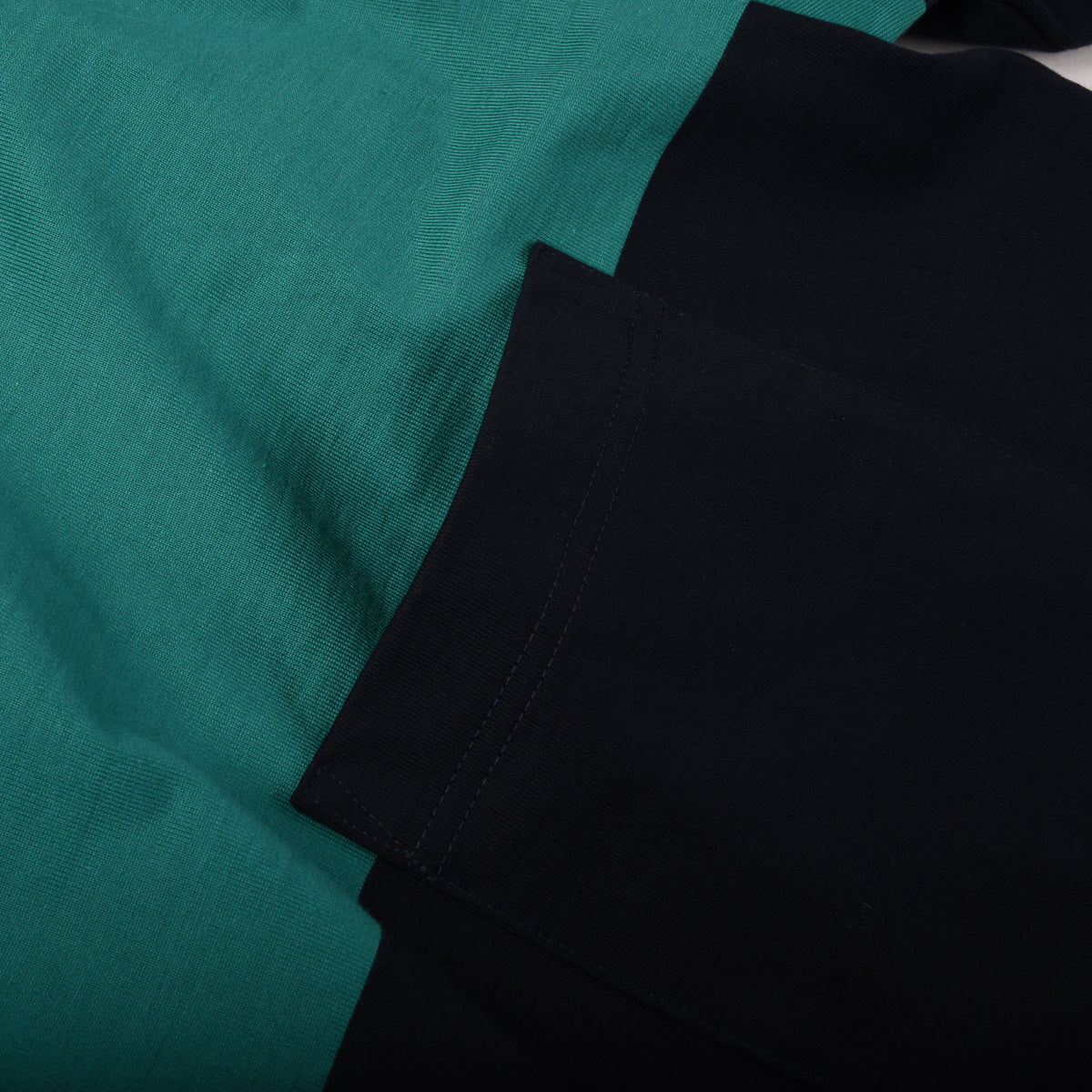 ARMOR LUX HERITAGE  POCKET TEE - DARK STORM/ AQUAGREEN