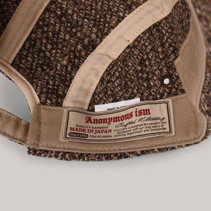 ANONYMOUS ISM TWEED KYOTO CAP - BROWN