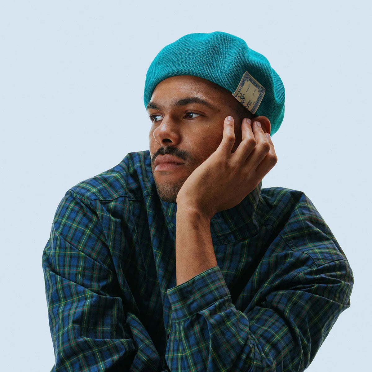 H.W. DOG & CO. COTTON CLUB BASIC BERET - TURQUOISE