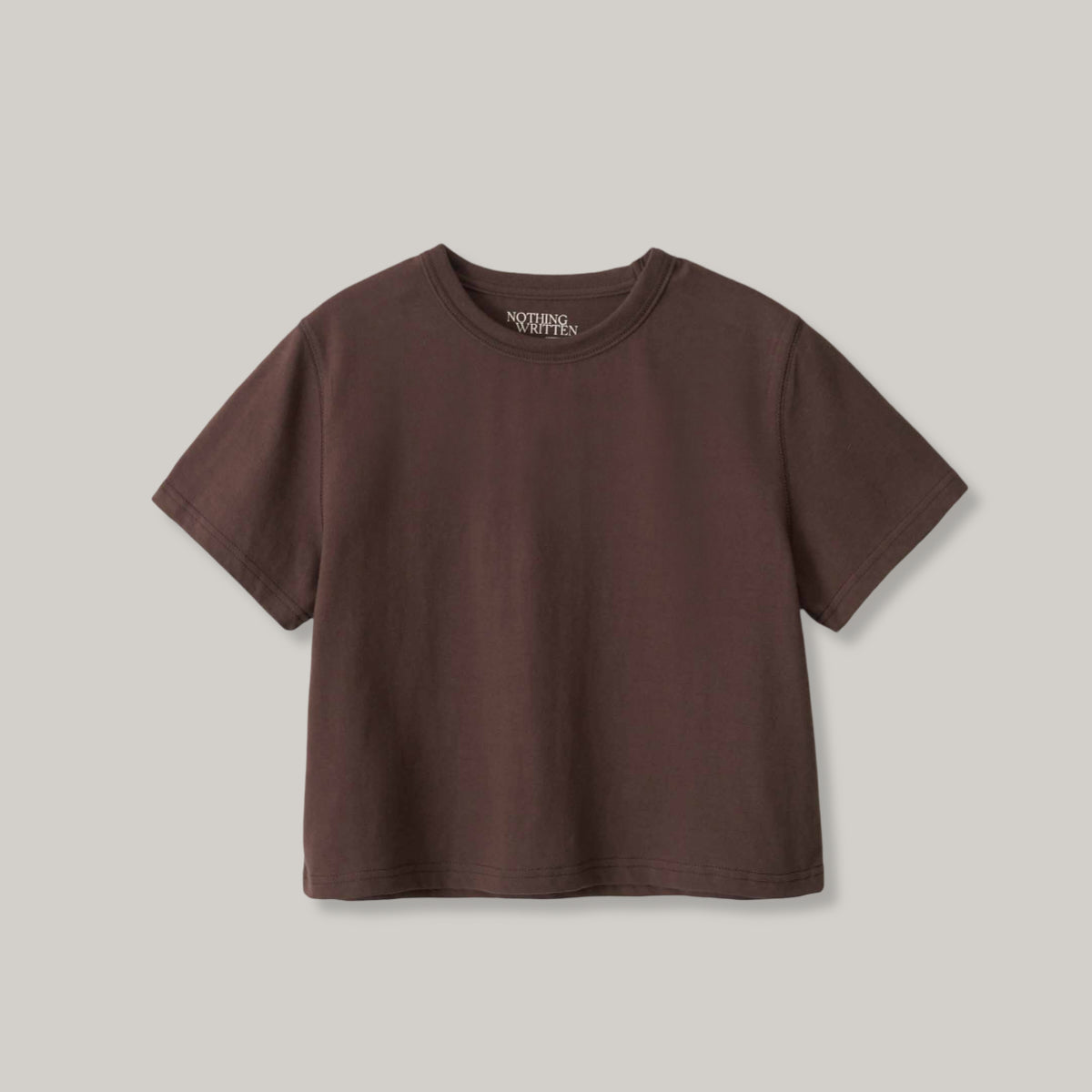 NOTHING WRITTEN BOBBA COTTON TEE - BROWN