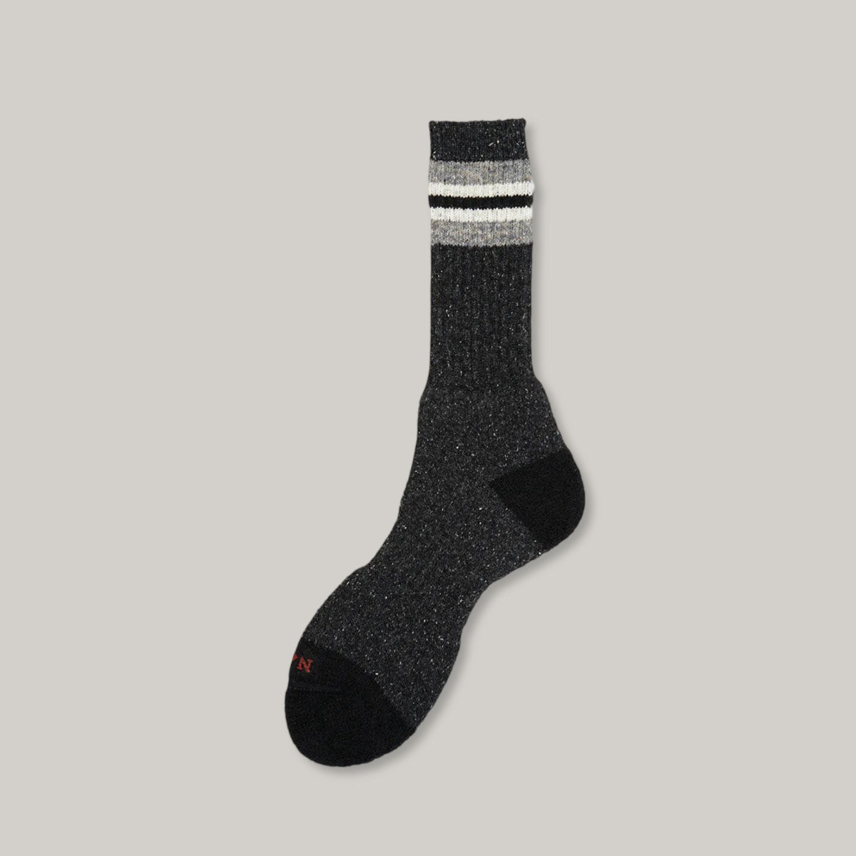 NIGEL CABOURN BORDER SOCKS - CHARCOAL GREY