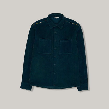 11.11 CORDUROY SHIRT - BOTTLE GREEN