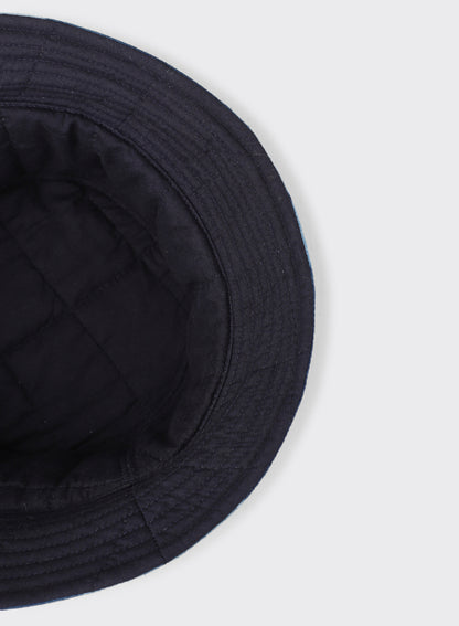 KARDO QUILTED BUCKET HAT - SHIBORI INDIGO