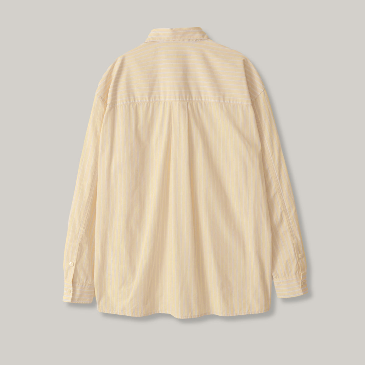 NOTHING WRITTEN TIMON STRIPED COTTON SHIRT - BUTTER