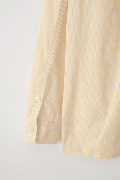 NOTHING WRITTEN TIMON STRIPED COTTON SHIRT - BUTTER