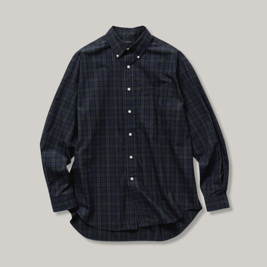 LENO BUTTON DOWN SHIRT - BLACK WATCH