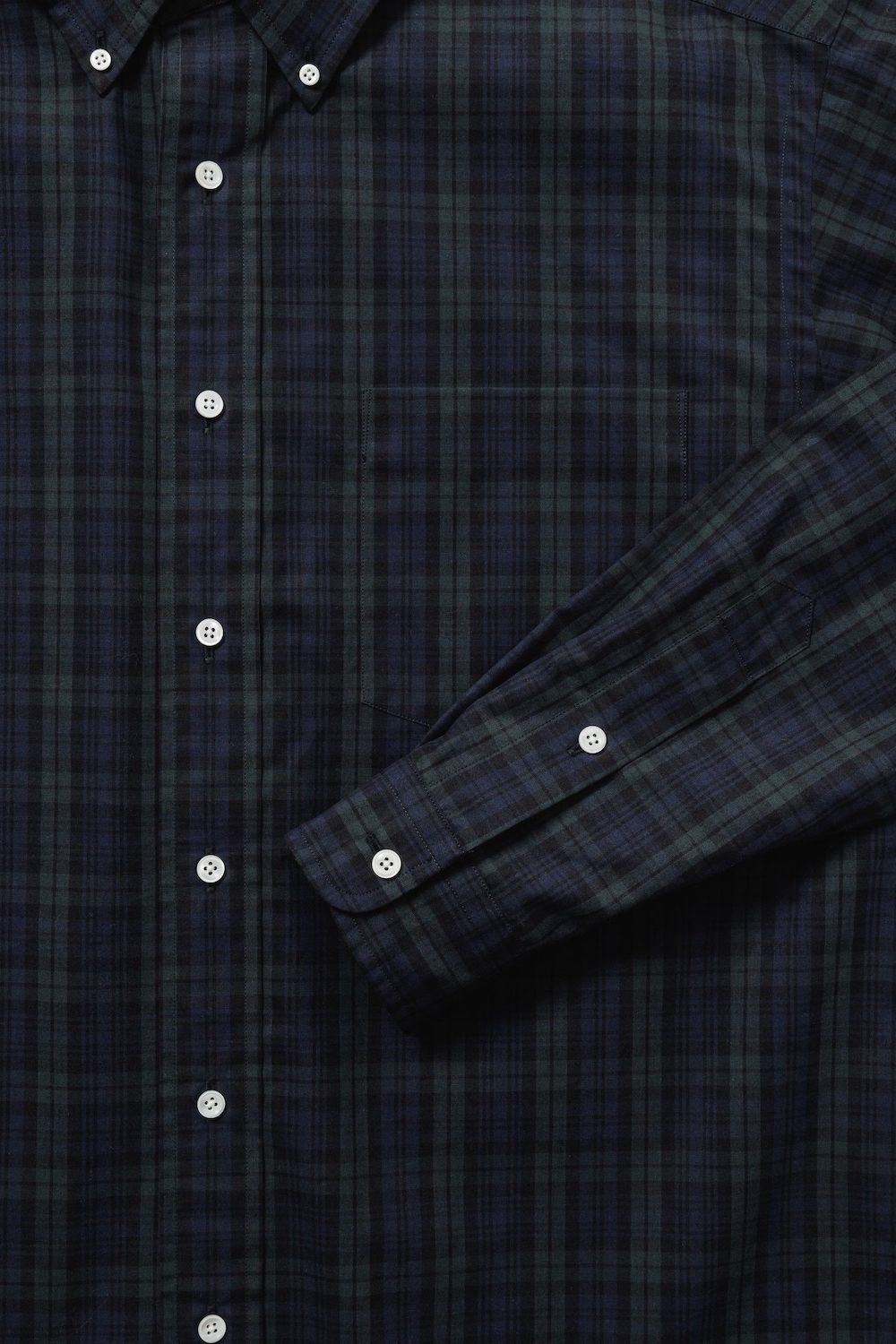 LENO BUTTON DOWN SHIRT - BLACK WATCH