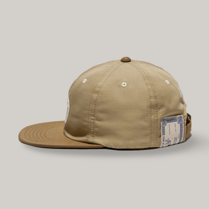 H.W. DOG & CO. 2 TONE 90's CAP - BEIGE x KHAKI