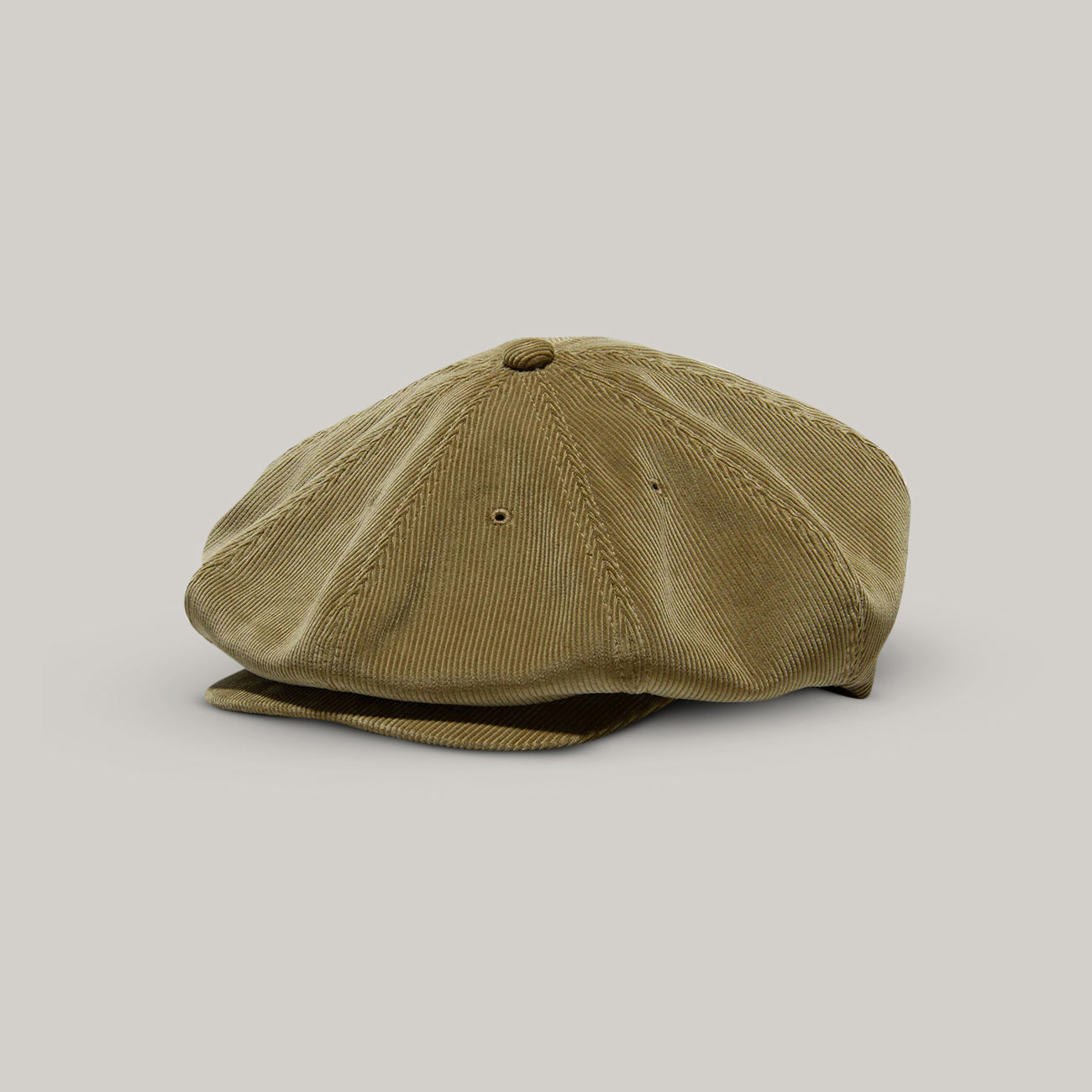 H.W. DOG & CO. BRITISH CORDUROY PK HUNTING CAP - BEIGE