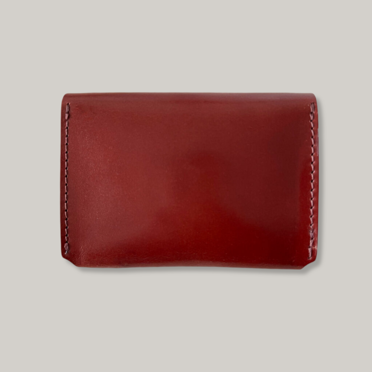 KOBASHI STUDIO CARD CASE WALLET - RED BROWN CORDOVAN