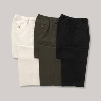 KNICKERBOCKER PARK COTTON & LINEN PANT - OLIVE