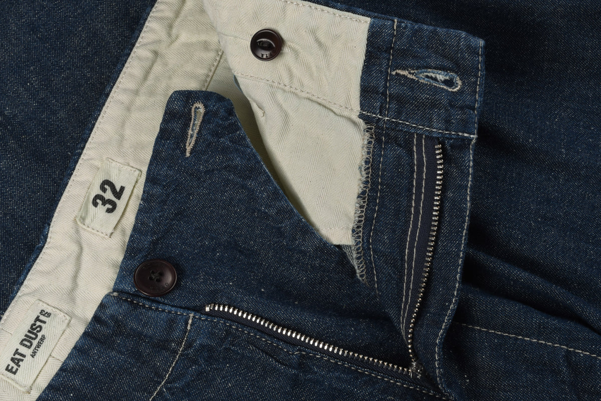 EAT DUST FRISCO CHINO HEMP DENIM - INDIGO