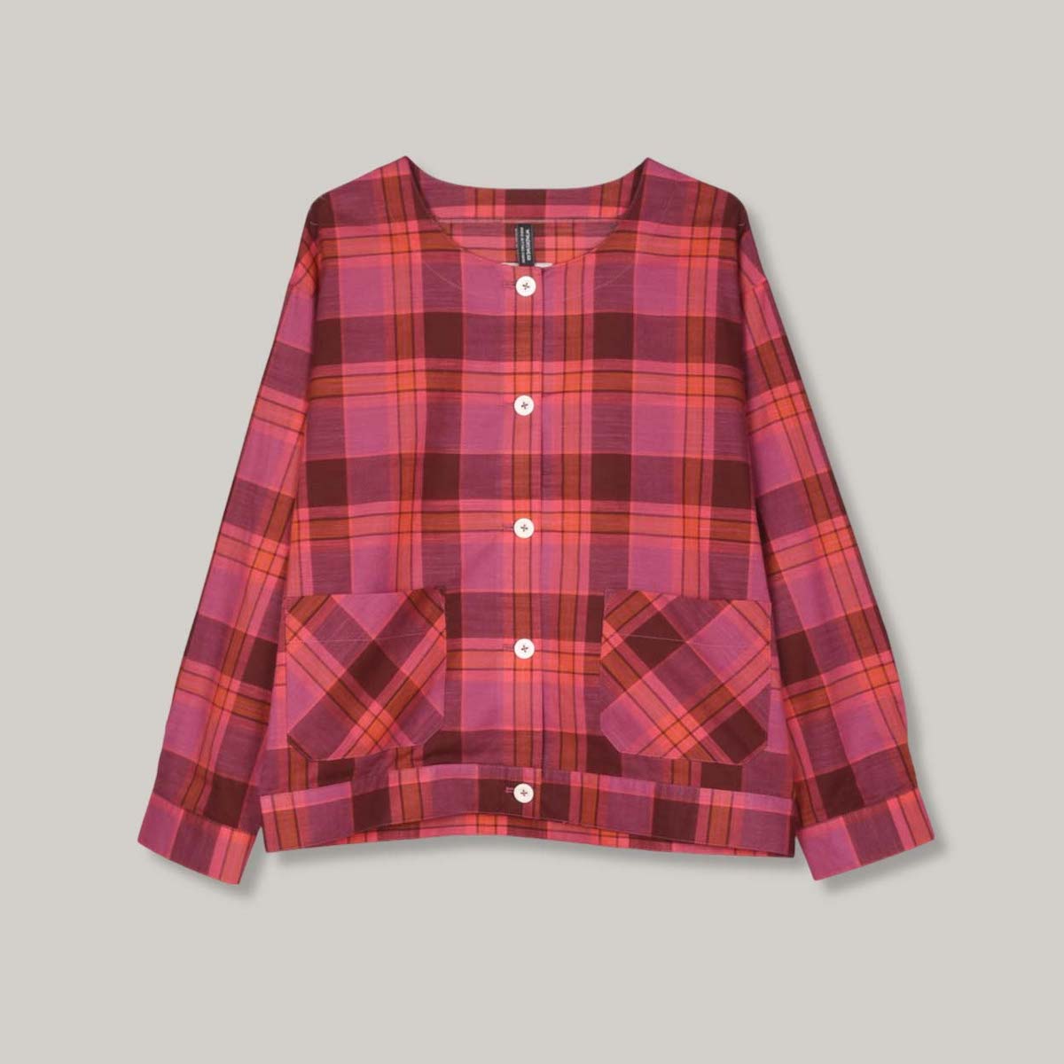 W'MENSWEAR MOHOM SHIRT - MAGENTA MADRAS