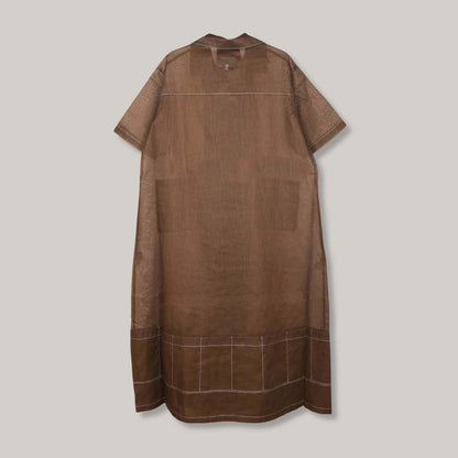 W'MENSWEAR GARDEN DRESS - BROWN