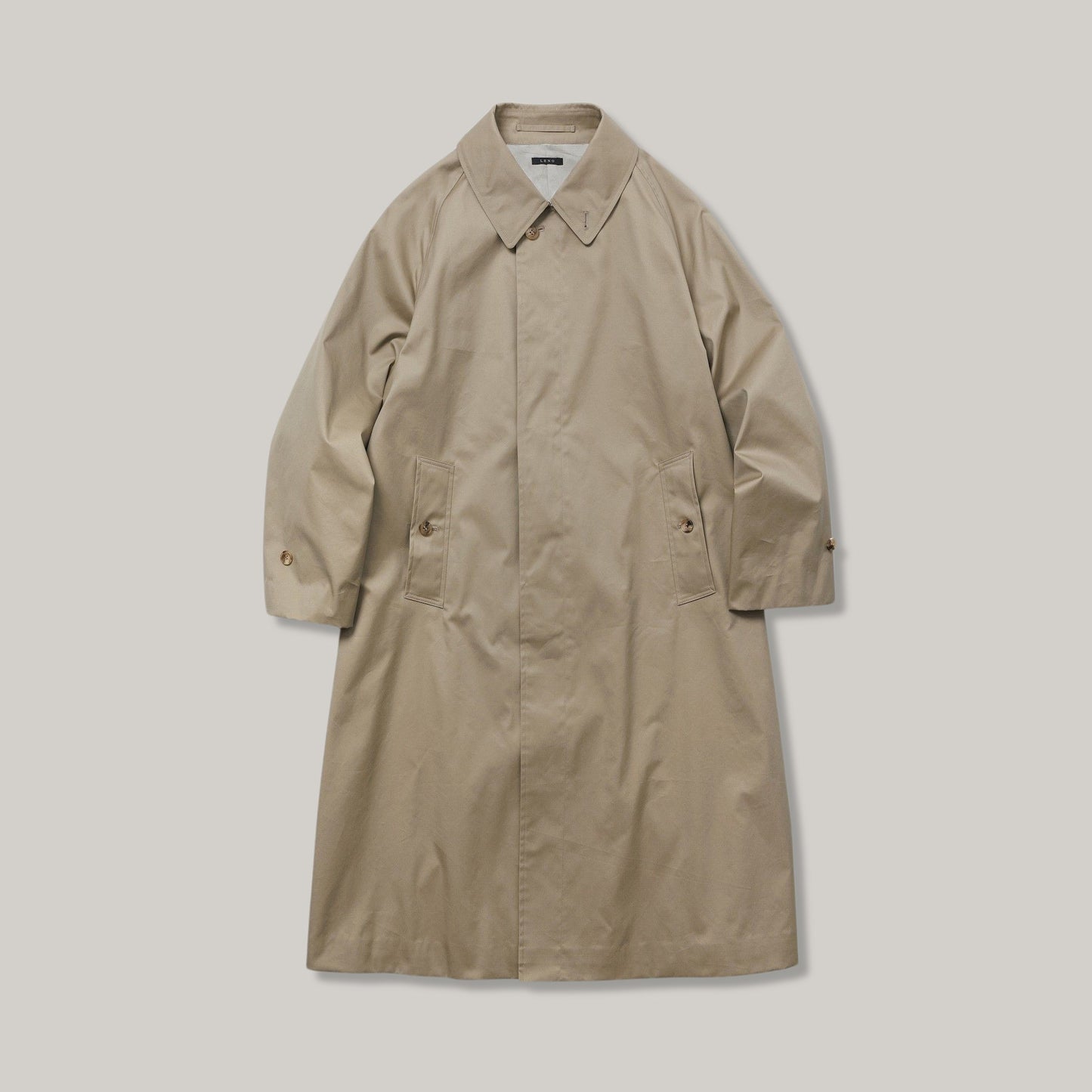 LENO BAL COLLAR COAT - BEIGE