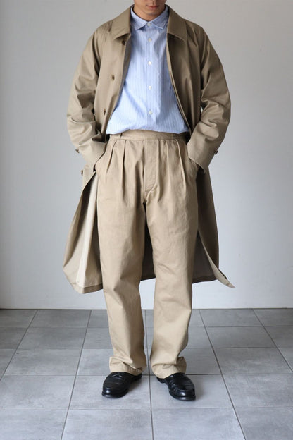 LENO BAL COLLAR COAT - BEIGE