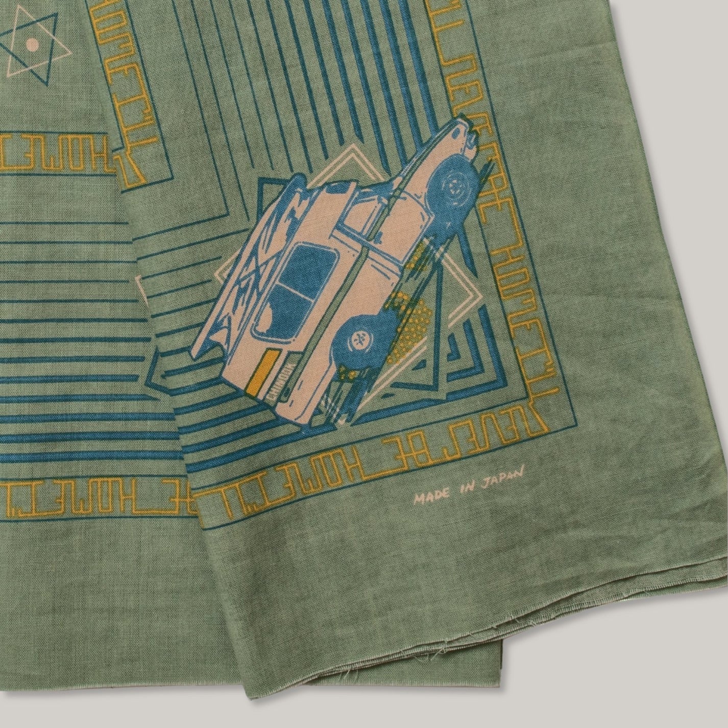 ONE EAR BRAND 'HOME I'LL NEVER BE' BANDANA - SAGE GREEN