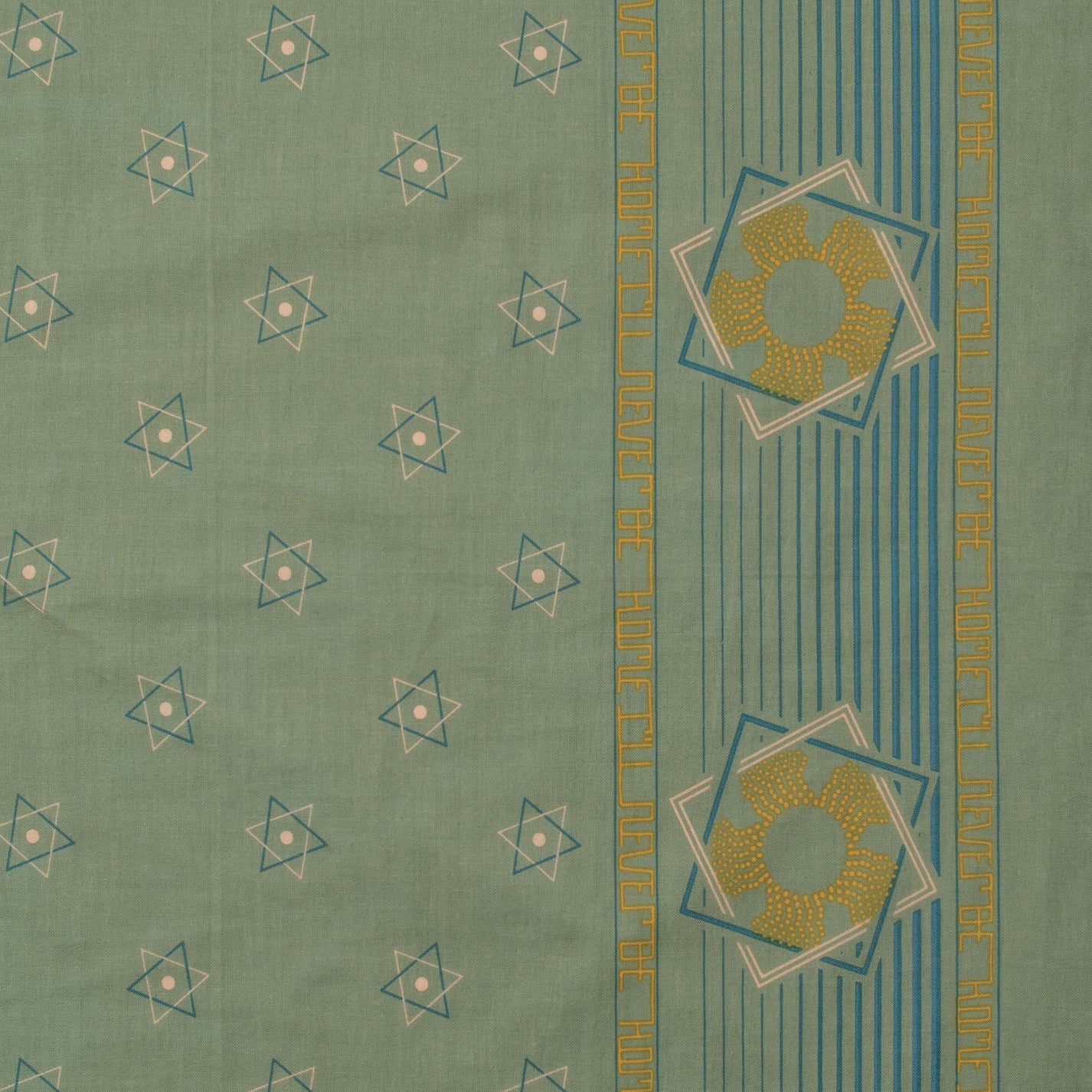 ONE EAR BRAND 'HOME I'LL NEVER BE' BANDANA - SAGE GREEN