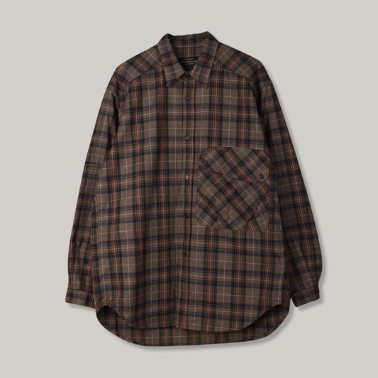 1ST PAT-RN SHEPARD SHIRT - BROWN CHECK