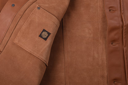 INDIGOFERA GRANT LEATHER JACKET - COGNAC