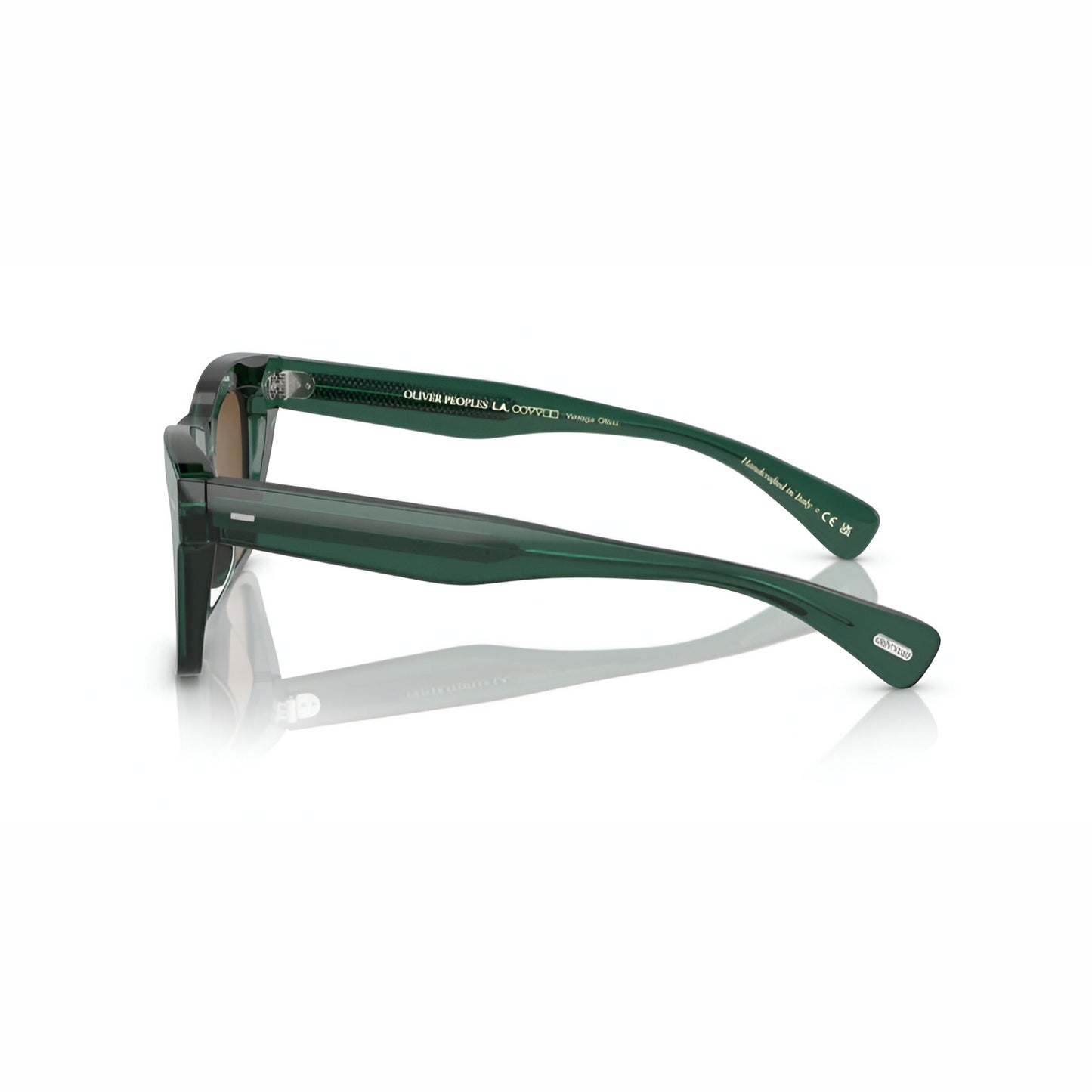 OLIVER PEOPLES MS.OLIVER TRANSLUCENT DARK TEAL W/ COGNAC MIRROR