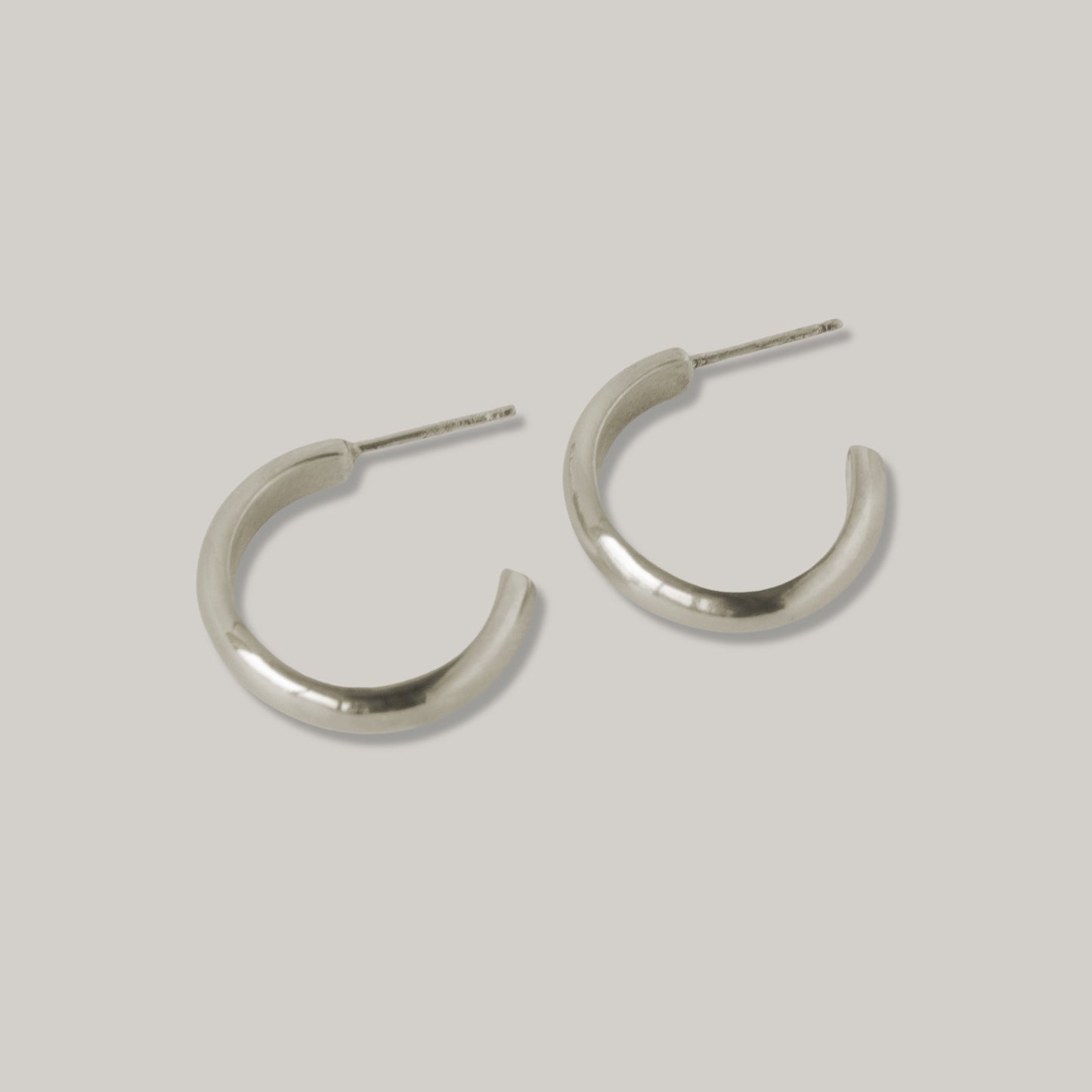 MEREWIF JANE HOOPS - STERLING SILVER