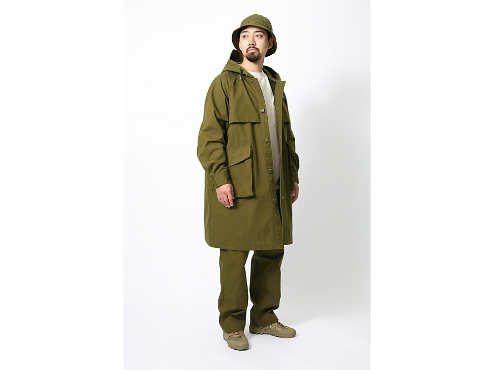 SNOW PEAK TAKIBI CANVAS COAT - OLIVE