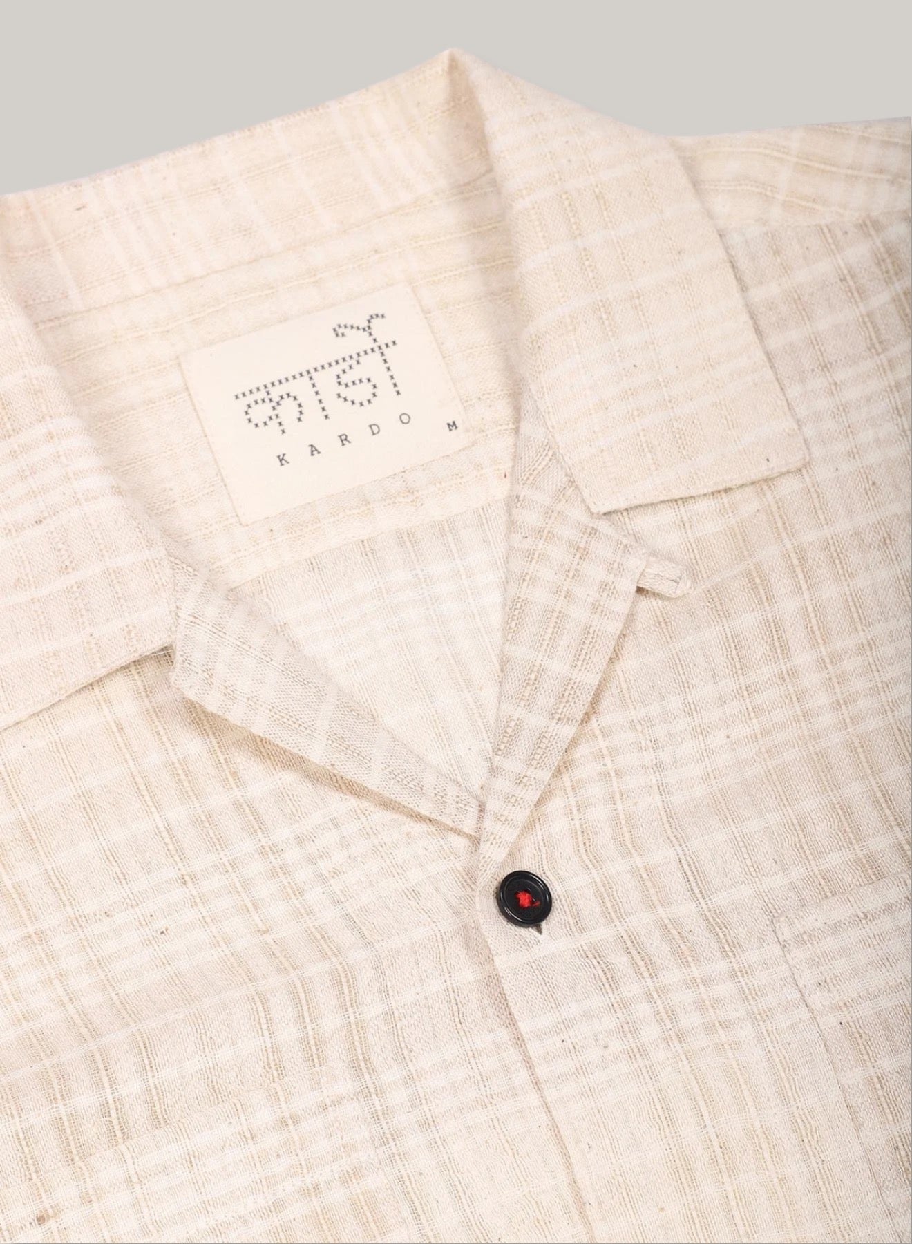 KARDO PEDRO SHIRT - NATURAL CHECK