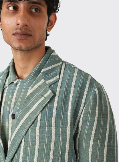 KARDO HUGH BLAZER  - GREEN/ NATURAL