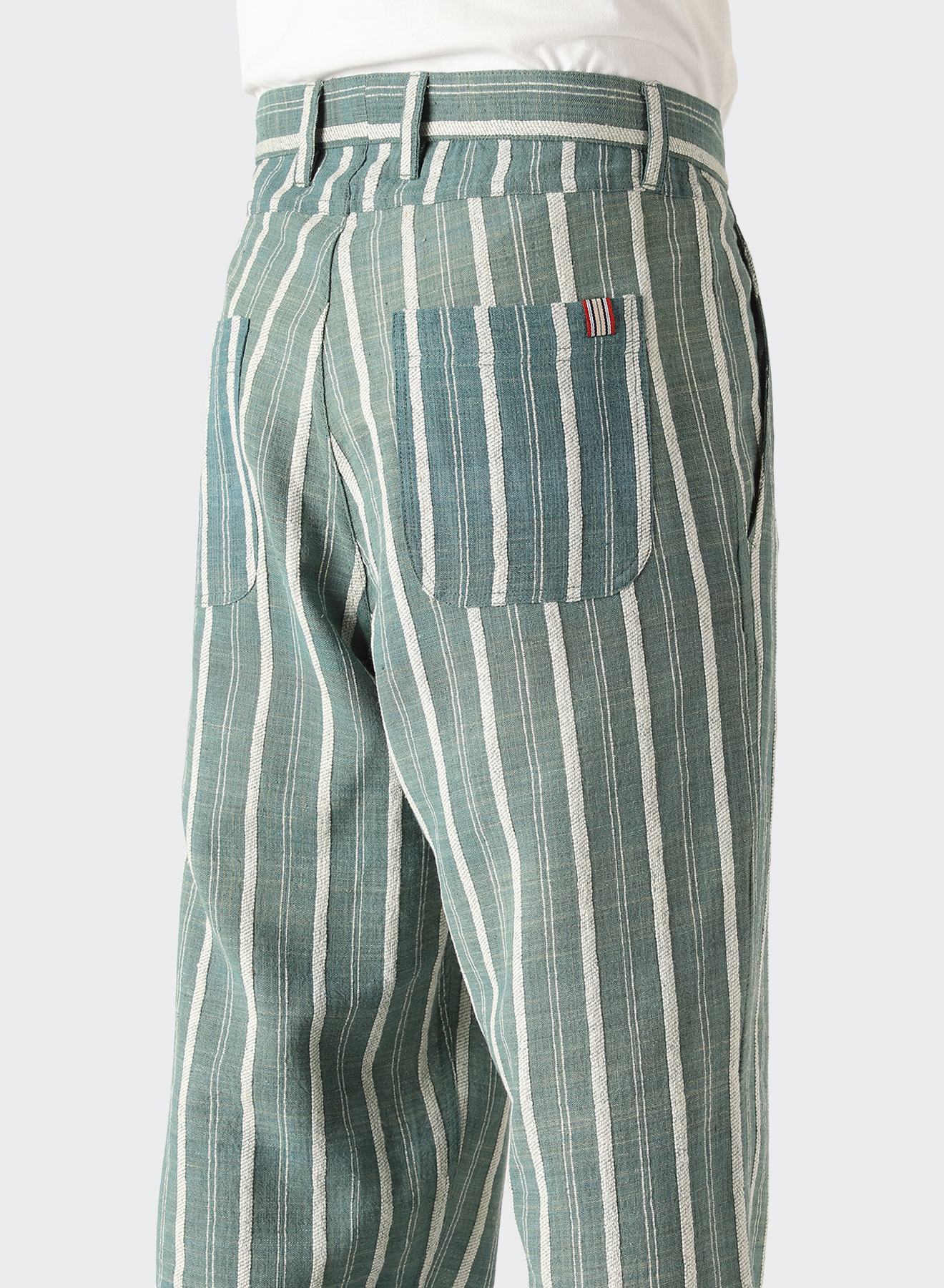 KARDO THOMAS TROUSER - GREEN/ NATURAL