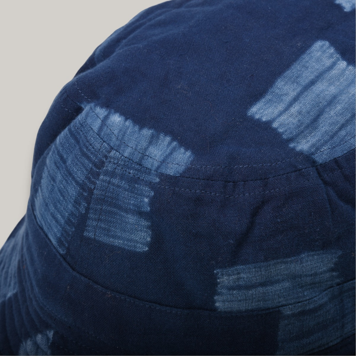 KARDO QUILTED BUCKET HAT - SHIBORI INDIGO