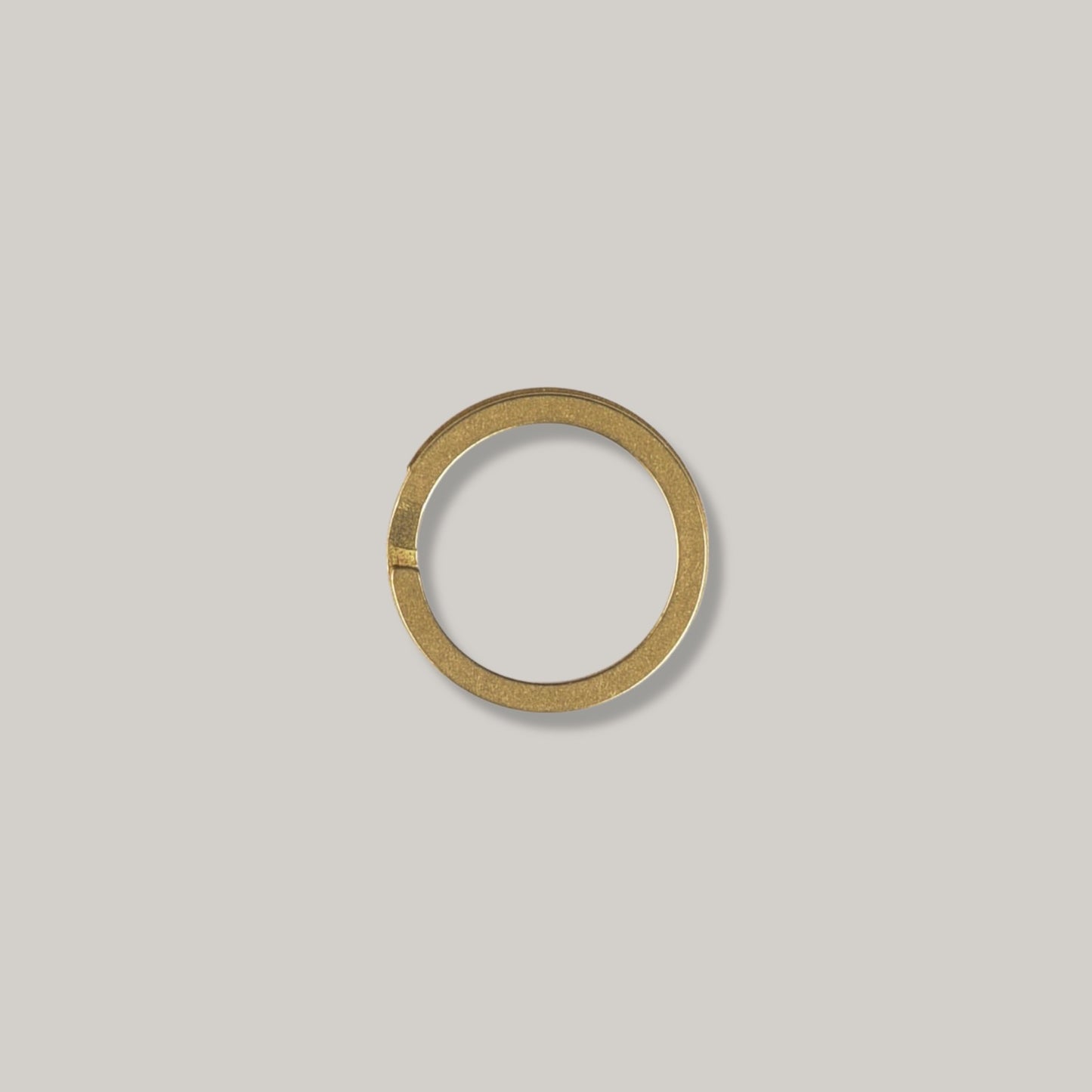 KOBASHI STUDIO BRASS FLAT KEY RING