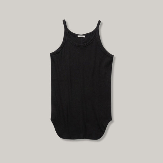 LENO TANK TOP - BLACK