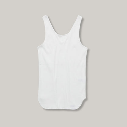 LENO BACK TO FRONT TANK TOP - WHITE