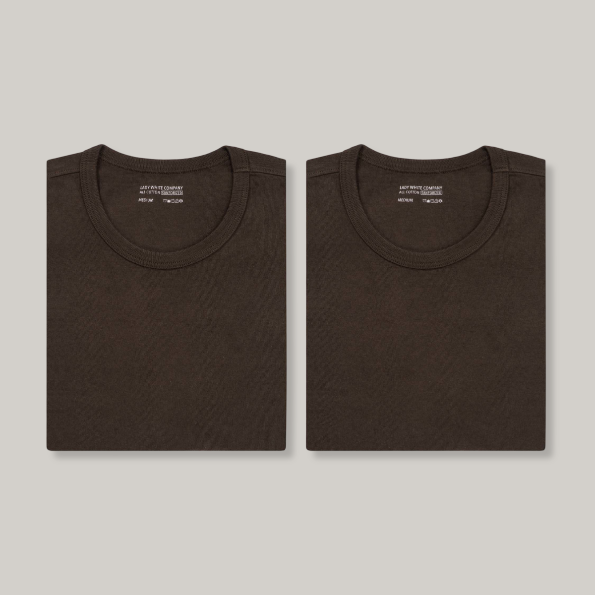 LADY WHITE CO. TEE 2 PACK - BLACK OLIVE