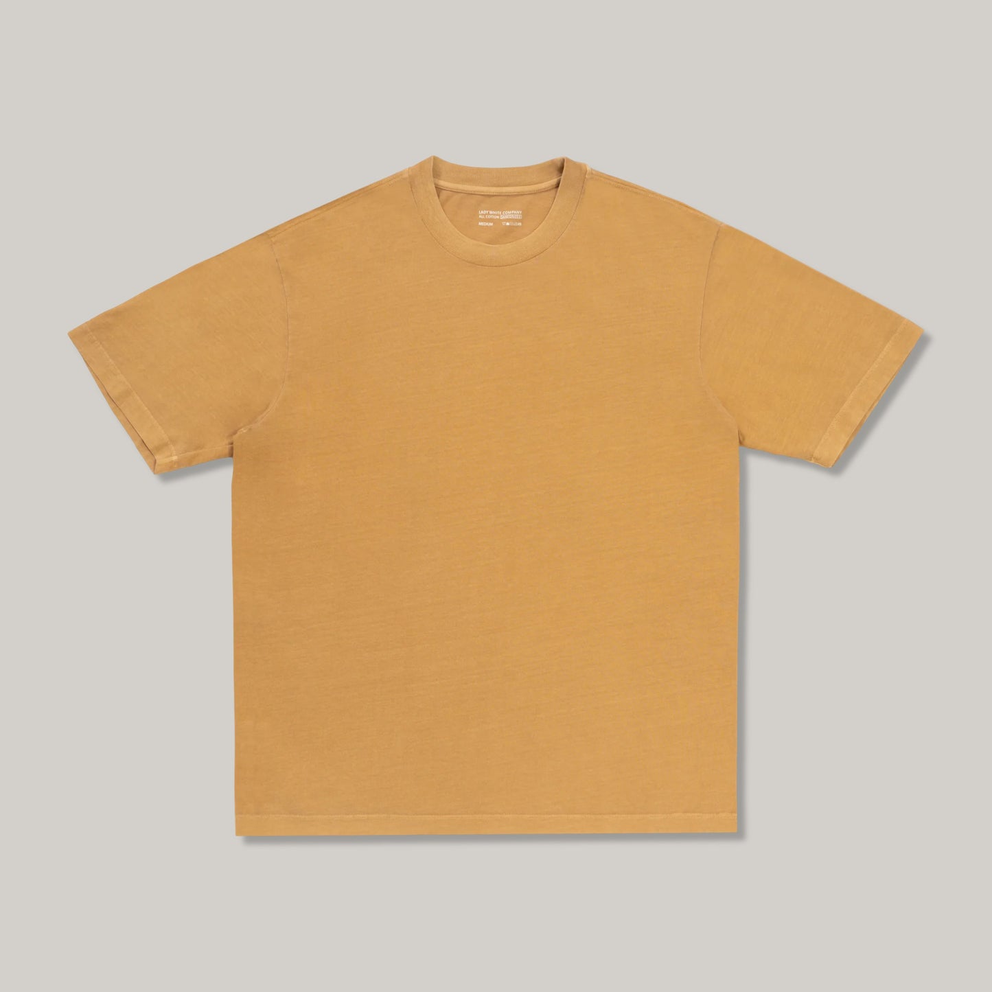 LADY WHITE CO. ATHENS T-SHIRT - MUSTARD PIGMENT