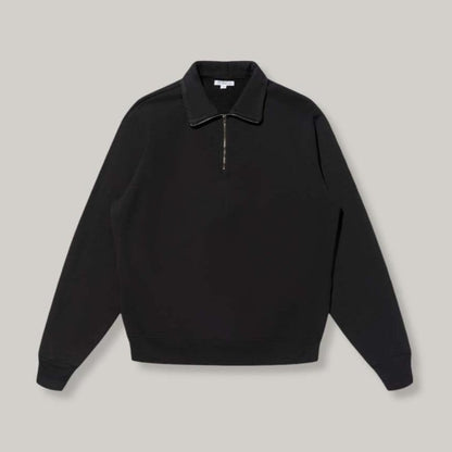 LADY WHITE CO. 1/4 ZIP SWEATSHIRT - BLACK